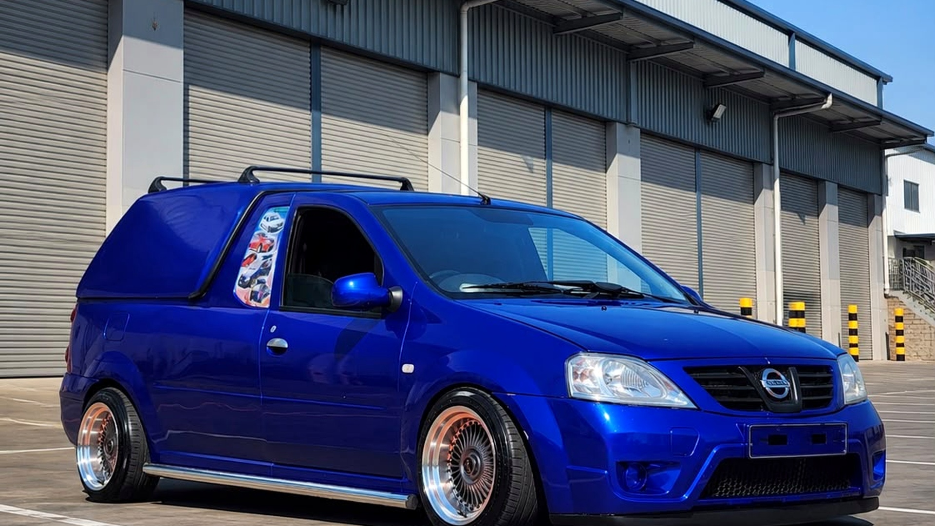 Blue Ricin Xpress van outside a Durban depot